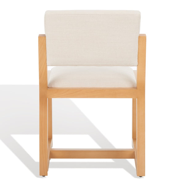 Safavieh Galileo Linen Dining Chair Beige Wood / Fabric / Foam KNT4113C