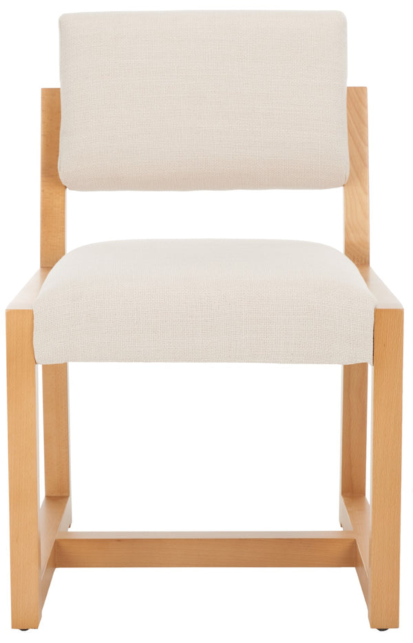 Safavieh Galileo Linen Dining Chair Beige Wood / Fabric / Foam KNT4113C