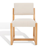 Safavieh Galileo Linen Dining Chair Beige Wood / Fabric / Foam KNT4113C