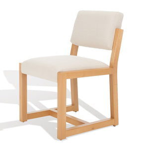 Safavieh Galileo Linen Dining Chair Beige Wood / Fabric / Foam KNT4113C
