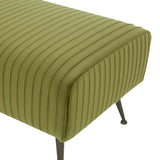 Safavieh Salome Velvet Bench  Olive Green / Antique Brass KNT7041H