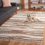 Safavieh Kenya 231 KNY231 Handwoven  Rug Ivory / Brown KNY231T-8