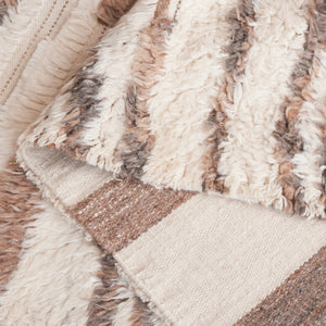 Safavieh Kenya 231 KNY231 Handwoven  Rug Ivory / Brown KNY231T-8