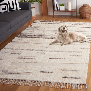 Safavieh Kenya 233 KNY233 Handwoven  Rug Grey / Ivory KNY233A-8