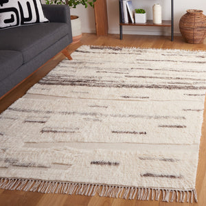 Safavieh Kenya 233 KNY233 Handwoven  Rug Grey / Ivory KNY233A-8