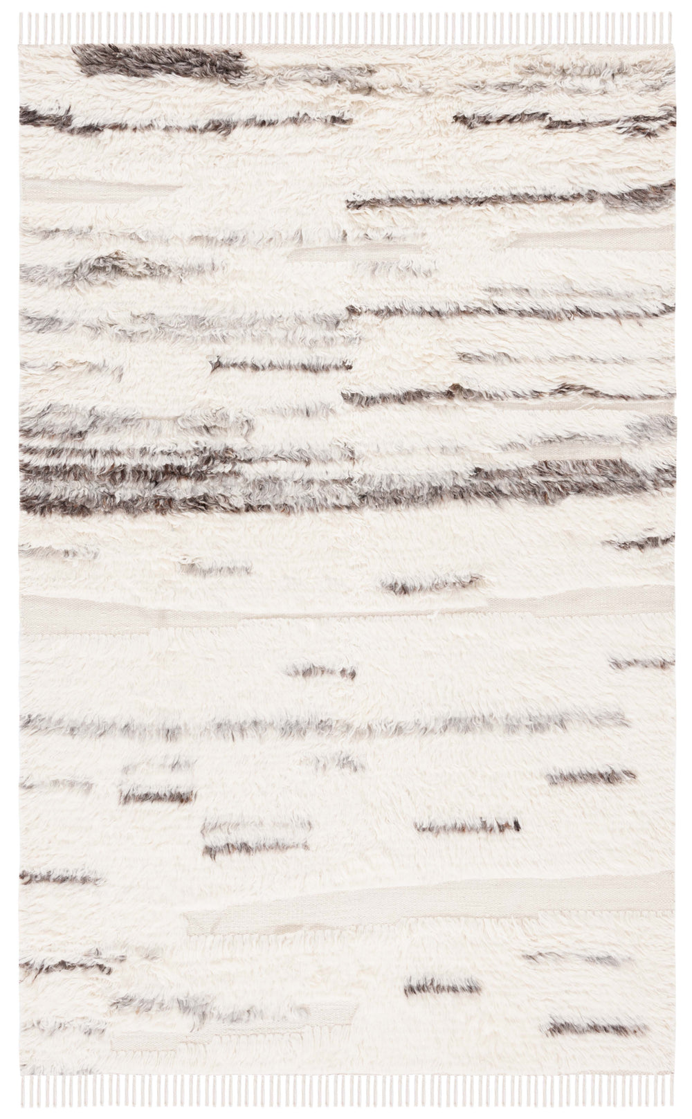 Safavieh Kenya 233 KNY233 Handwoven  Rug Grey / Ivory KNY233A-8