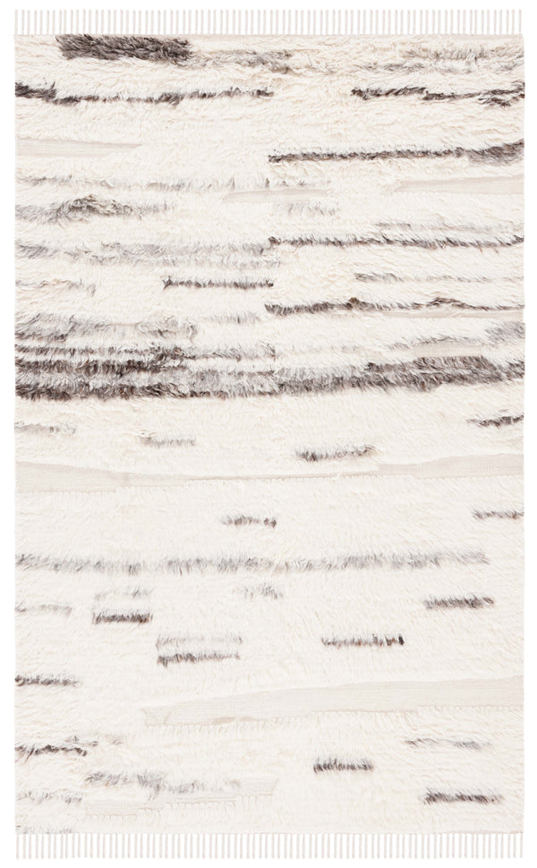 Safavieh Kenya 233 KNY233 Handwoven  Rug Grey / Ivory KNY233A-8