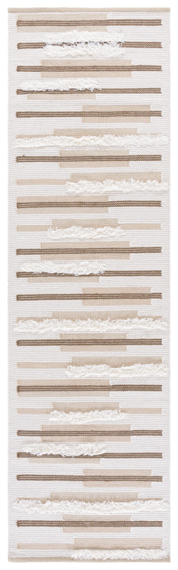 Safavieh Kenya Handwoven Area Rug - Elegant Geometric Design In Premium Wool And Cotton For Any Space Beige ,Ivory 80% Wool,20% Cotton Kny279b-9