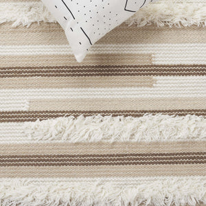 Safavieh Kenya Hand Woven Runner Rug - Elegant Geometric Design For Hallways, Entryways, And Living Spaces Beige ,Ivory 80% Wool,20% Cotton Kny279b-5