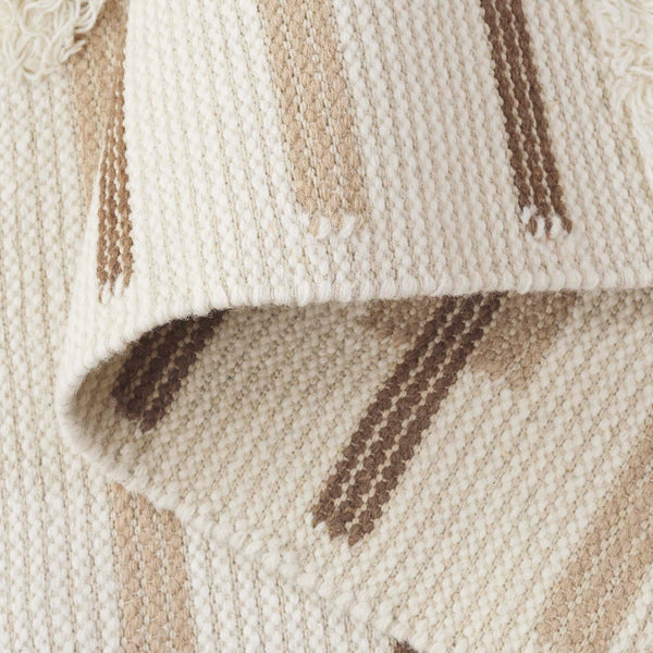 Safavieh Kenya Hand Woven Runner Rug - Elegant Geometric Design For Hallways, Entryways, And Living Spaces Beige ,Ivory 80% Wool,20% Cotton Kny279b-5