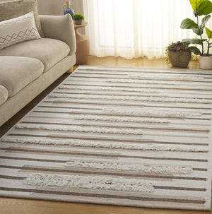 Safavieh Kenya Hand Woven Runner Rug - Elegant Geometric Design For Hallways, Entryways, And Living Spaces Beige ,Ivory 80% Wool,20% Cotton Kny279b-5