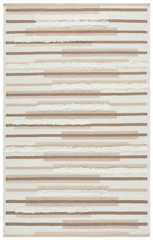 Safavieh Kenya Hand Woven Runner Rug - Elegant Geometric Design For Hallways, Entryways, And Living Spaces Beige ,Ivory 80% Wool,20% Cotton Kny279b-5