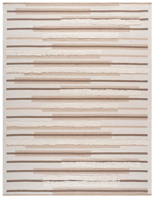 Safavieh Kenya Handwoven Area Rug - Elegant Geometric Design In Premium Wool And Cotton For Any Space Beige ,Ivory 80% Wool,20% Cotton Kny279b-9