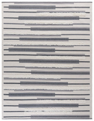 Safavieh Kenya Hand Woven Runner Rug - Elegant Geometric Design For Hallways, Entryways, And Living Spaces Grey ,Ivory 80% Wool,20% Cotton Kny279f-8