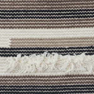 Safavieh Kenya Hand Woven Runner Rug - Elegant Geometric Design For Hallways, Entryways, And Living Spaces Brown ,Ivory 80% Wool,20% Cotton Kny279t-5