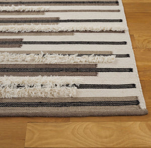 Safavieh Kenya Handwoven Area Rug - Elegant Geometric Design In Premium Wool And Cotton For Any Space Brown ,Ivory 80% Wool,20% Cotton Kny279t-6