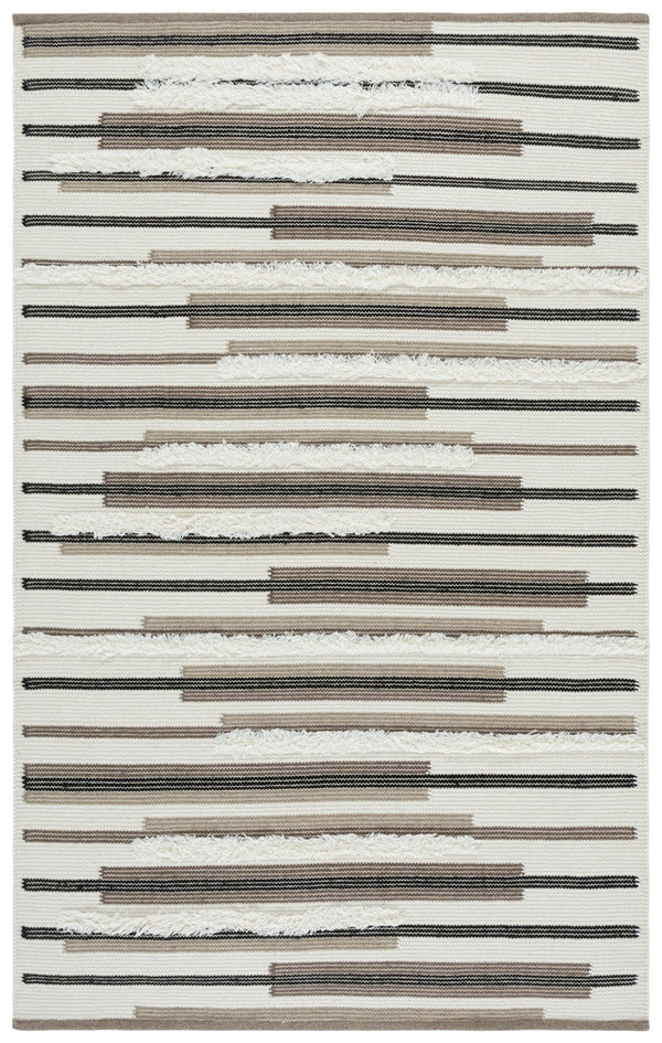 Safavieh Kenya Hand Woven Runner Rug - Elegant Geometric Design For Hallways, Entryways, And Living Spaces Brown ,Ivory 80% Wool,20% Cotton Kny279t-5