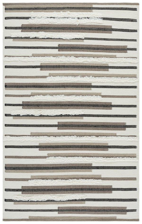 Safavieh Kenya Handwoven Area Rug - Elegant Geometric Design In Premium Wool And Cotton For Any Space Brown ,Ivory 80% Wool,20% Cotton Kny279t-6