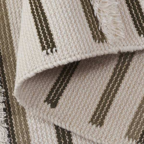 Safavieh Kenya Handwoven Area Rug - Elegant Geometric Design In Premium Wool And Cotton For Any Space Olive ,Ivory 80% Wool,20% Cotton Kny279x-3