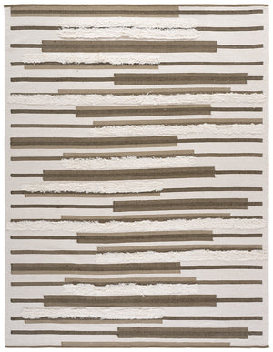 Safavieh Kenya Hand Woven Runner Rug - Elegant Geometric Design For Hallways, Entryways, And Living Spaces Olive ,Ivory 80% Wool,20% Cotton Kny279x-8