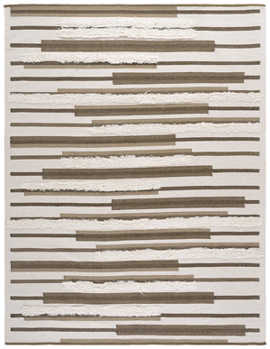 Safavieh Kenya Handwoven Area Rug - Elegant Geometric Design In Premium Wool And Cotton For Any Space Olive ,Ivory 80% Wool,20% Cotton Kny279x-3