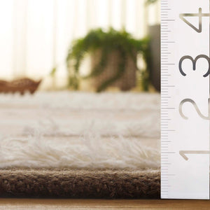 Safavieh Kenya Handwoven Area Rug – Artisan Crafted Luxury For Your Home With Timeless Geometric Elegance Beige ,Ivory 80% Wool,20% Cotton Kny280b-4