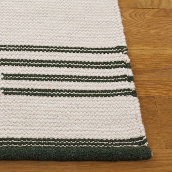 Safavieh Kenya Handwoven Area Rug – Artisan Crafted Luxury For Your Home With Timeless Geometric Elegance Sage ,Ivory 80% Wool,20% Cotton Kny280w-3