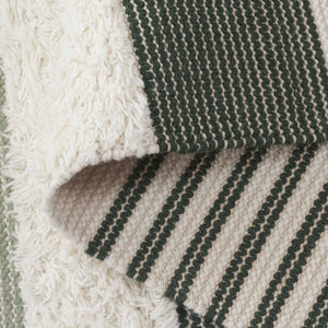 Safavieh Kenya Handwoven Runner Rug - Luxurious Geometric Design For Hallways & Modern Spaces, Crafted In India Sage ,Ivory 80% Wool,20% Cotton Kny280w-5