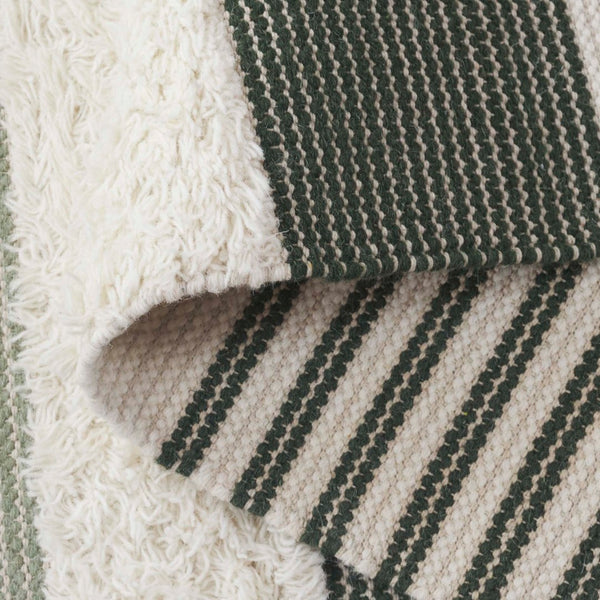 Safavieh Kenya Handwoven Area Rug – Artisan Crafted Luxury For Your Home With Timeless Geometric Elegance Sage ,Ivory 80% Wool,20% Cotton Kny280w-3