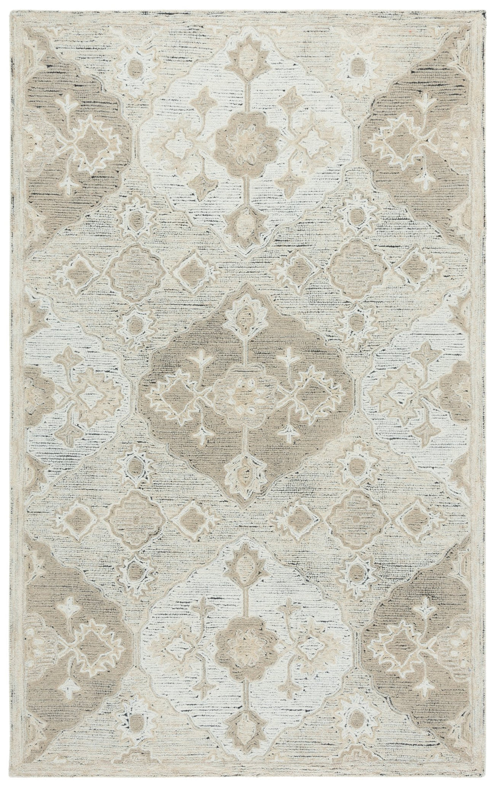 Safavieh Kenya Hand Tufted Runner Rug - Luxurious Texture, Timeless Design, Perfect For Hallways & Spaces Beige ,Ivory Polyester Pile Kny686b-5