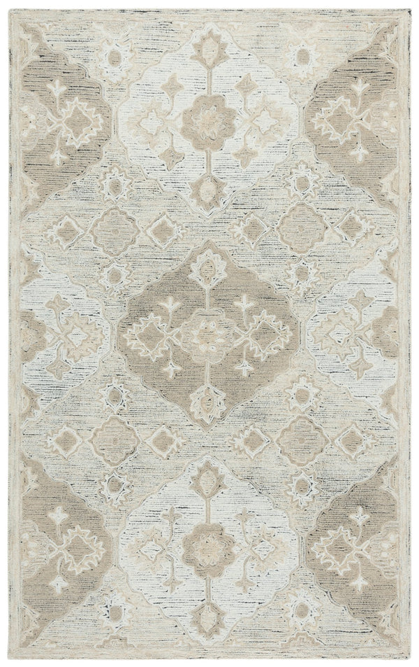 Safavieh Kenya Hand Tufted Runner Rug - Luxurious Texture, Timeless Design, Perfect For Hallways & Spaces Beige ,Ivory Polyester Pile Kny686b-5