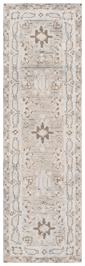 Safavieh Kenya Hand-tufted Runner Rug - Elegant Floral Design In Warm Hues For Sophisticated Spaces Beige ,Ivory Polyester Pile Kny687b-28