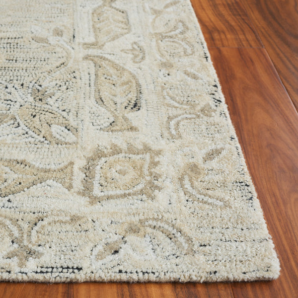 Safavieh Kenya Hand-tufted Runner Rug - Elegant Floral Design In Warm Hues For Sophisticated Spaces Beige ,Ivory Polyester Pile Kny687b-5