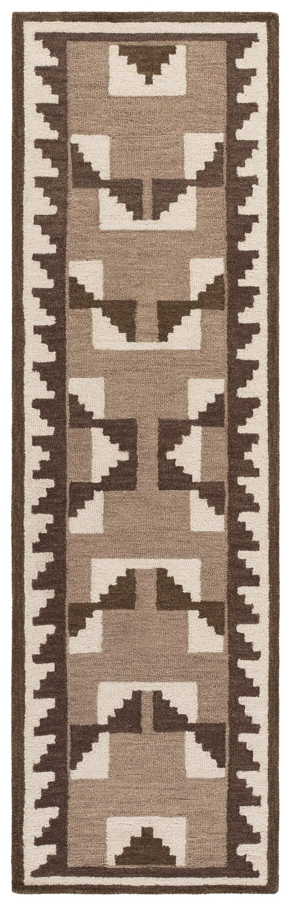 Safavieh Kenya Hand-Tufted Wool Rug In Brown & Ivory — Handmade In India, Soft Medium Pile, Versatile Chic DéCor 4'-0" x 6'-0" KNY688T-4
