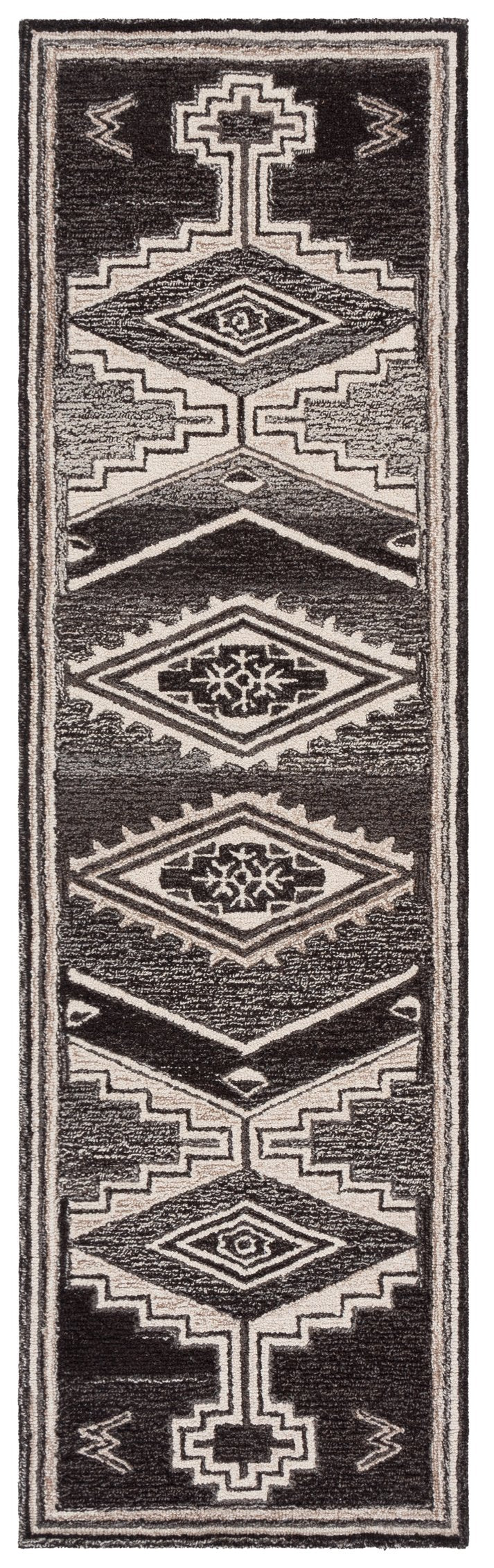 Safavieh Kenya Exquisite Hand-tufted Runner Rug - Elegant Floral Design In Rich Brown And Ivory For Hallways Brown ,Ivory 80% Wool,20% Cotton Kny925t-6sq
