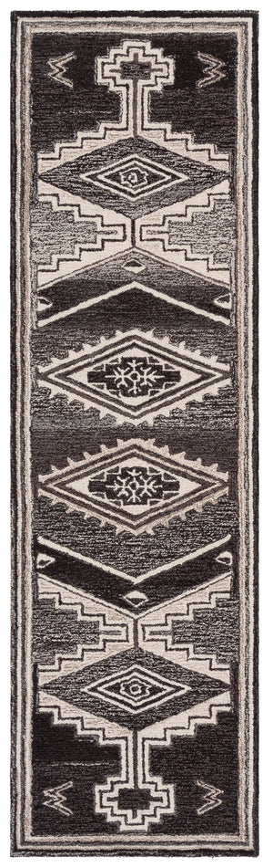 Safavieh Kenya Exquisite Hand-tufted Runner Rug - Elegant Floral Design In Rich Brown And Ivory For Hallways Brown ,Ivory 80% Wool,20% Cotton Kny925t-28