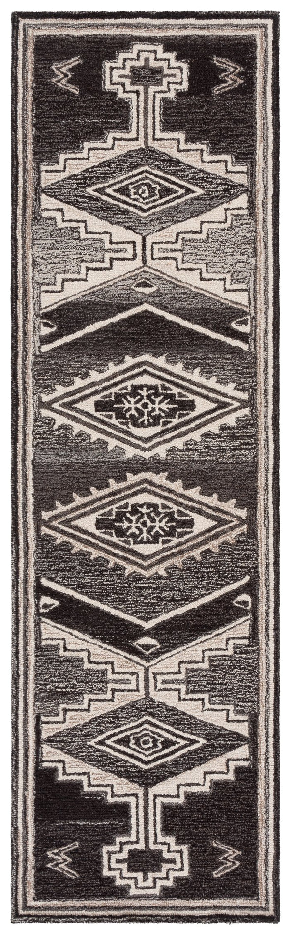 Safavieh Kenya Exquisite Hand-tufted Runner Rug - Elegant Floral Design In Rich Brown And Ivory For Hallways Brown ,Ivory 80% Wool,20% Cotton Kny925t-28