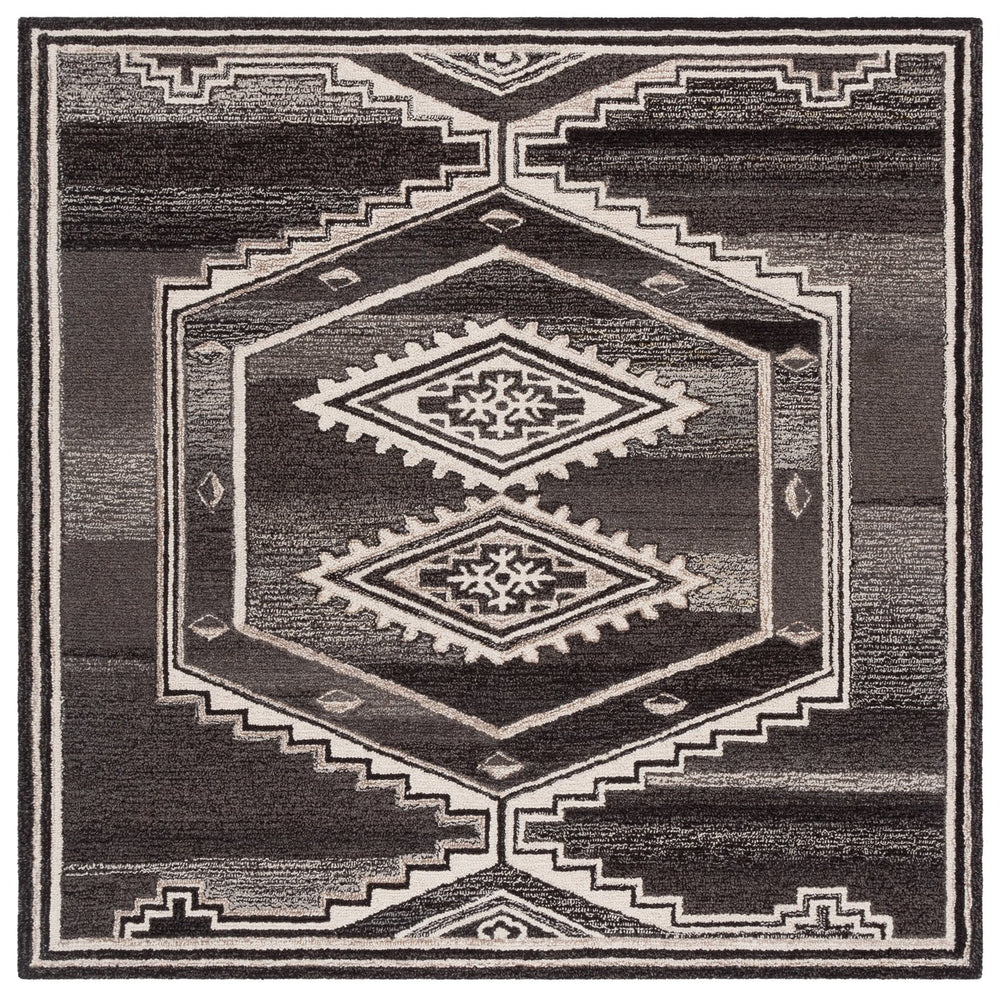 Safavieh Kenya Exquisite Hand-tufted Runner Rug - Elegant Floral Design In Rich Brown And Ivory For Hallways Brown ,Ivory 80% Wool,20% Cotton Kny925t-6sq