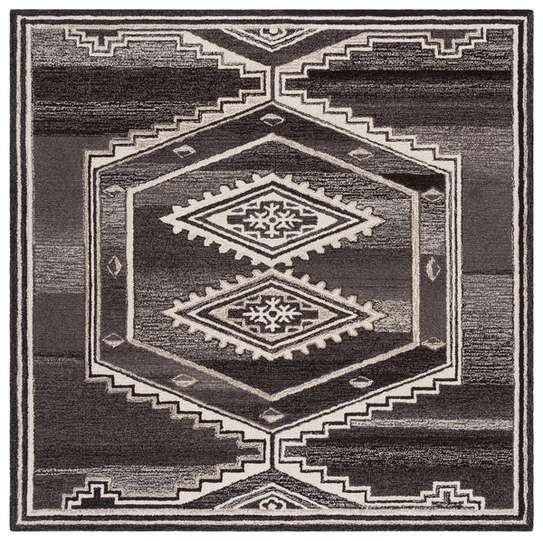 Safavieh Kenya Exquisite Hand-tufted Runner Rug - Elegant Floral Design In Rich Brown And Ivory For Hallways Brown ,Ivory 80% Wool,20% Cotton Kny925t-6sq