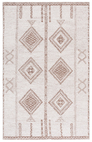 Safavieh Kenya Hand-Tufted Brown Beige Floral Rug With Plush Wool Pile, Artisanal Texture For Living Rooms 3'-0" x 5'-0" KNY926T-3