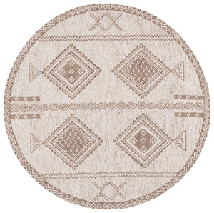 Safavieh Kenya Hand-Tufted Wool Cotton Rug In Warm Brown Beige — Bohemian Geometric Texture For Living Rooms 6'-0" x 9'-0" KNY926T-6