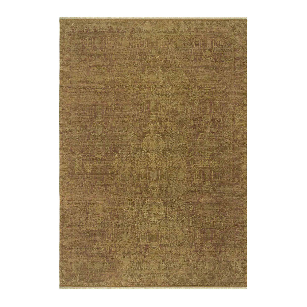 AMER Rugs Kohinoor Hand-knotted New Zealand Wool Persian Rug Warm Rust Artisan Accent KOH40203
