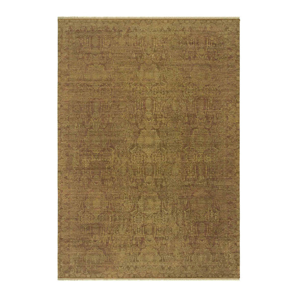 AMER Rugs Kohinoor Hand-knotted New Zealand Wool Persian Rug Warm Rust Artisan Accent KOH40203