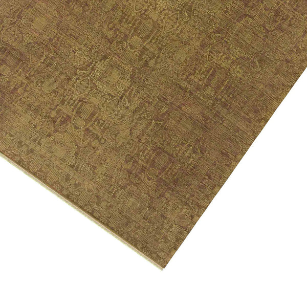 Kohinoor Hand-knotted New Zealand Wool Persian Rug Warm Rust Artisan Accent