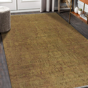 Kohinoor Hand-knotted New Zealand Wool Persian Rug Warm Rust Artisan Accent