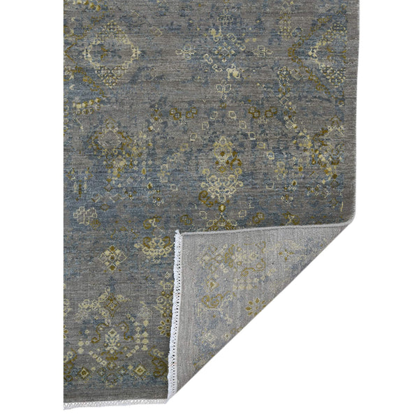 Kohinoor Hand-knotted New Zealand Wool Floral Rug Transitional Living Room Accent