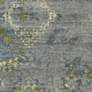 Kohinoor Hand-knotted New Zealand Wool Floral Rug Transitional Living Room Accent
