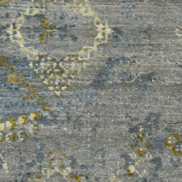 Kohinoor Hand-knotted New Zealand Wool Floral Rug Transitional Living Room Accent