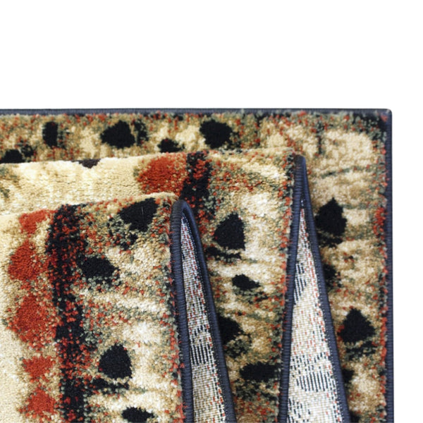 English Elm Ursus Rustic Lodge Bear and Cub Area Rug – Cozy Nature-Inspired Design for Any Space, Easy Care Brown 2' x 7' KP-RGB3940-27-BN-GG