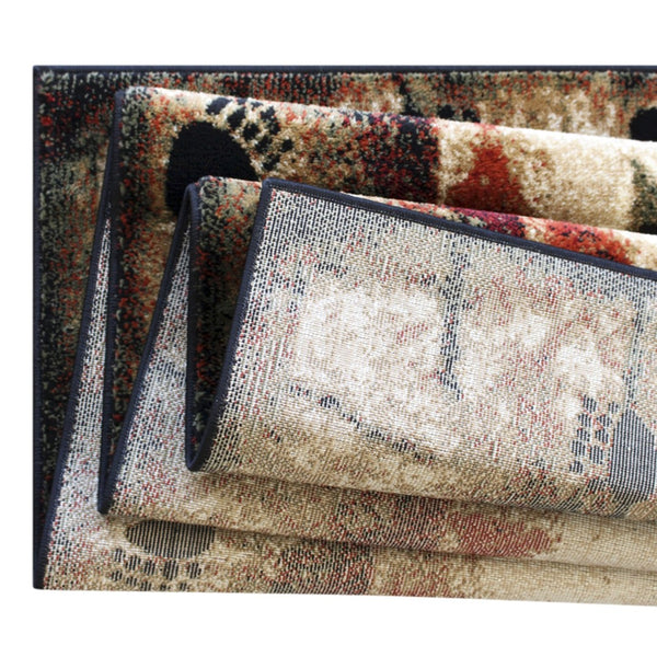 English Elm Ursus Rustic Lodge Bear and Cub Area Rug – Cozy Nature-Inspired Design for Any Space, Easy Care Brown 6' x 9' KP-RGB3940-69-BN-GG